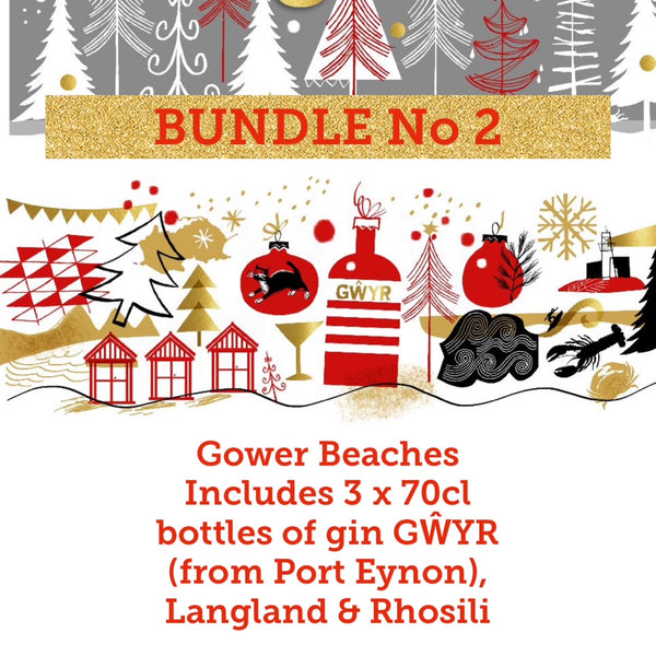 Festive Gower Beaches 3 x 70cl Bundle