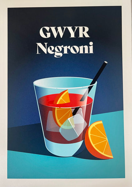 GWYR Negroni A4 Retro Print